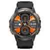 haylou solar neo 1.53" bluetooth calling smart watch (silicone+woven) strap silver