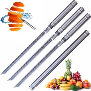 Multipurpose Outdoor Portable Fruit-Knife with Sheath, Portable Kitchen Tools